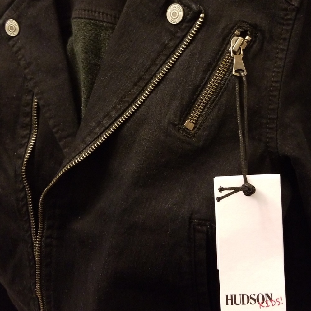 Hudson 2-piece Denim Moto Jacket and matching top